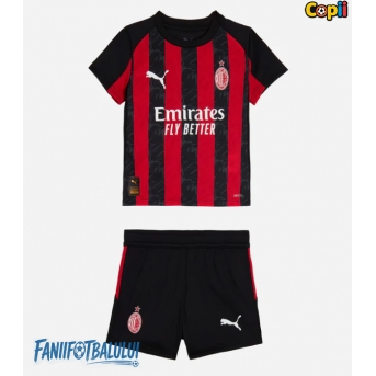 AC Milan Echipament de Fotbal Replică 2025-26 Copii Acasa (+ Șorturi)